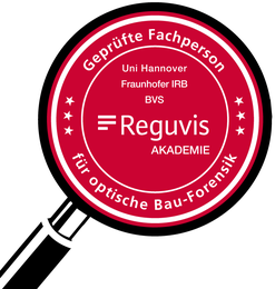Gepr&uuml;fte Fachperson f&uuml;r optische Bau-Forensik